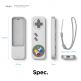 Elago R4 Retro Case - удароустойчив силиконов калъф за Apple TV Siri Remote (2021) (светлосив) 7