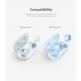 Ringke Galaxy Buds PC Case - поликарбонатов кейс с карабинер за Samsung Galaxy Buds, Galaxy Buds Plus (син)  1
