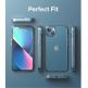 Ringke Fusion Crystal Case - хибриден удароустойчив кейс за iPhone 13 (черен-прозрачен) 6