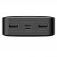 Baseus Bipow Digital Display Power Bank 15W 20000mAh (PPDML-J01) - външна батерия с два USB-A и един USB-C изходи и технология за бързо зареждане (черен) 5