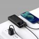 Baseus Bipow Digital Display Power Bank 15W 20000mAh (PPDML-J01) - външна батерия с два USB-A и един USB-C изходи и технология за бързо зареждане (черен) 7