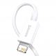Baseus Superior Lightning USB Cable (CALYS-02) - USB кабел за Apple устройства с Lightning порт (25 см) (бял) 2