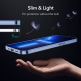 ESR Project Zero Case - силиконов (TPU) калъф за iPhone 13 Pro (син-прозрачен) 3