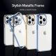ESR Project Zero Case - силиконов (TPU) калъф за iPhone 13 Pro (син-прозрачен) 4