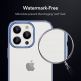 ESR Project Zero Case - силиконов (TPU) калъф за iPhone 13 Pro (син-прозрачен) 6