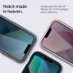 Spigen Glass.Tr Ez Fit Privacy Tempered Glass - калено стъклено защитно покритие с определен ъгъл на виждане за дисплея за iPhone 13 Pro Max (2 броя) 6
