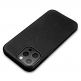iCarer Leather Oil Wax MagSafe Case - кожен (естествена кожа) кейс с MagSafe за iPhone 13 Pro Max (черен) 9