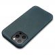 iCarer Leather Oil Wax MagSafe Case - кожен (естествена кожа) кейс с MagSafe за iPhone 13 Pro Max (син) 9