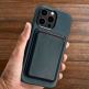 iCarer Leather Oil Wax MagSafe Case - кожен (естествена кожа) кейс с MagSafe за iPhone 13 Pro Max (син) 10
