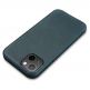 iCarer Leather Oil Wax MagSafe Case - кожен (естествена кожа) кейс с MagSafe за iPhone 13 mini (син) 7