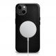 iCarer Leather Oil Wax MagSafe Case - кожен (естествена кожа) кейс с MagSafe за iPhone 13 mini (черен) 3