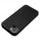 iCarer Leather Oil Wax MagSafe Case - кожен (естествена кожа) кейс с MagSafe за iPhone 13 mini (черен) 8