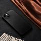 iCarer Leather Oil Wax MagSafe Case - кожен (естествена кожа) кейс с MagSafe за iPhone 13 mini (черен) 12