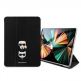 Karl Lagerfeld Book Cover Case - дизайнерски кожен калъф с поставка за iPad Pro 12.9 M1 (2021) (черен) 3