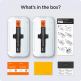 Spigen Glass.Tr Ez Fit Privacy Tempered Glass - калено стъклено защитно покритие с определен ъгъл на виждане за дисплея за iPhone 13, iPhone 13 Pro (2 броя) 6