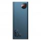 Baseus Adaman Metal Digital Display Power Bank 65W 20000 mAh (PPIMDA-D03) - външна батерия с два USB-A и един USB-C изходи и технология за бързо зареждане (син) 9