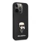 Karl Lagerfeld Ikonik Saffiano Leather Case - дизайнерски кожен кейс за iPhone 13 Pro (черен) 1