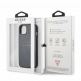 Guess Saffiano PU Leather Hard Case - дизайнерски кожен кейс за iPhone 13 (сив) 5