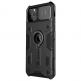Nillkin CamShield Armor Hard Case - хибриден удароустойчив кейс с пръстен против изпускане за iPhone 11 (черен) 1