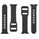 Tactical 794 Silicone Sport Band with Buckle - силиконова каишка за Apple Watch 42мм, 44мм, 45мм (черен) 1