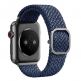 Uniq Aspen Adjustable Braided Band - текстилна каишка за Apple Watch 38мм, 40мм, 41мм (тъмносин) 5