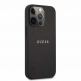 Guess Saffiano PU Leather Hard Case - дизайнерски кожен кейс за iPhone 13 Pro (черен) 2