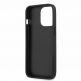 Guess Saffiano PU Leather Hard Case - дизайнерски кожен кейс за iPhone 13 Pro (черен) 4