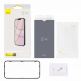 Baseus Full Screen Tempered Glass (SGBL020202) - стъклено защитно покритие за целия дисплей на iPhone 13 Pro Max (прозрачен) (2 броя) 9