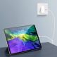 Dux Ducis Power Delivery USB-C PD Wall Charger 20W - захранване за ел. мрежа с USB-C изход с технология за бързо зареждане и USB-C към Lightning кабел (бял) 5