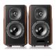 Edifier S2000 MK III Powerful Bluetooth Bookshelf Speakers - висококачествена 2.0 безжична аудио система (кафяв) 1