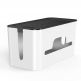 Ugreen Cable Organizer Box Size S - кабелна кутия и органайзер за кабели, захранвания и други (бял) 5