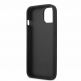 Karl Lagerfeld Saffiano Karl Head Leather Case - дизайнерски кожен кейс за iPhone 13 (черен)  4