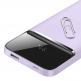 Baseus Magnetic Wireless Quick Charging Power Bank 10000 mAh (PPCX010005) - преносима външна батерия с USB-C порт, USB-A изход и безжично зареждане с MagSafe (лилав) 4