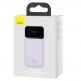 Baseus Magnetic Wireless Quick Charging Power Bank 10000 mAh (PPCX010005) - преносима външна батерия с USB-C порт, USB-A изход и безжично зареждане с MagSafe (лилав) 5