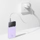 Baseus Magnetic Wireless Quick Charging Power Bank 10000 mAh (PPCX010005) - преносима външна батерия с USB-C порт, USB-A изход и безжично зареждане с MagSafe (лилав) 9