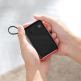 Baseus Mini S Digital Display Power Bank 15W Wireless Charger 10000mAh (PPXF-A09) - външна батерия 10000 mAh с вграден USB-C кабел и USB-C, USB-A и Lightning портове (черен-червен) 3
