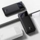 Baseus Bipow Digital Display Power Bank 15W 30000mAh (PPDML-K02) - външна батерия с два USB-A и един USB-C изходи и технология за бързо зареждане (бял) 2