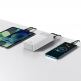 Baseus Bipow Digital Display Power Bank 15W 30000mAh (PPDML-K02) - външна батерия с два USB-A и един USB-C изходи и технология за бързо зареждане (бял) 6
