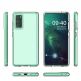 Spring TPU Gel Cover Case - силиконов (TPU) калъф за Samsung Galaxy S21 FE (прозрачен-черен)  1