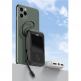 Baseus Qpow Digital Display Power bank with Lightning cable 15W 10000mAh (PPQD-B02) - външна батерия 10000 mAh с вграден Lightning кабел и USB-C, USB-A и Lightning портове (бял) 7