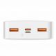 Baseus Bipow Digital Display Power Bank 20W 20000 mAh (PPDML-M02) - външна батерия с два USB-A и един USB-C изходи и технология за бързо зареждане (бял) 1