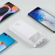 Baseus Bipow Digital Display Power Bank 20W 20000 mAh (PPDML-M02) - външна батерия с два USB-A и един USB-C изходи и технология за бързо зареждане (бял) 8