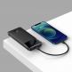 Baseus Bipow Digital Display Power Bank 20W 10000 mAh (PPDML-L01) - външна батерия с два USB-A и един USB-C изходи и технология за бързо зареждане (черен) 5