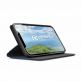 Prio Book Case - кожен калъф с поставка за Samsung Galaxy S22 (черен-син) 1