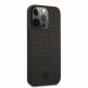 Mercedes-Benz Genuine Leather Meshed Hard Case - дизайнерски кожен кейс (естествена кожа) за iPhone 13 Pro (черен) 4