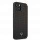 Mercedes-Benz Genuine Leather Hard Case - дизайнерски кожен кейс (естествена кожа) за iPhone 13 (черен) 4