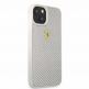 Ferrari Real Carbon Hard Case - хибриден удароустойчив кейс с карбоново покритие за iPhone 13 (сребрист) 4