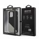 AMG Liquid Silicone Case - дизайнерски силиконов кейс за iPhone 13 Pro (черен-сив) 2