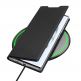 Dux Ducis Skin Pro Case - кожен калъф с поставка и отделение за кр. карти за Samsung Galaxy S22 Ultra (черен) 5