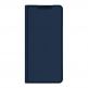Dux Ducis Skin Pro Case - кожен калъф с поставка и отделение за кр. карти за Samsung Galaxy S22 (син) 10